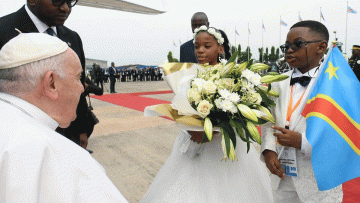 Pope Francis arrives in the Democratic Republic of Congo