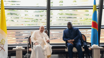 Pope Francis bids farewell to Democratic Republic of Congo