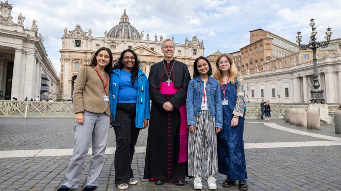 Young Pilgrims Attend Pope Francis' Funeral